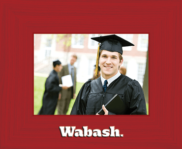 Wabash College Spectrum Photo Frame in Expo Red