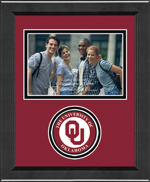 The University of Oklahoma Lasting Memories Circle Logo Photo Frame in Arena