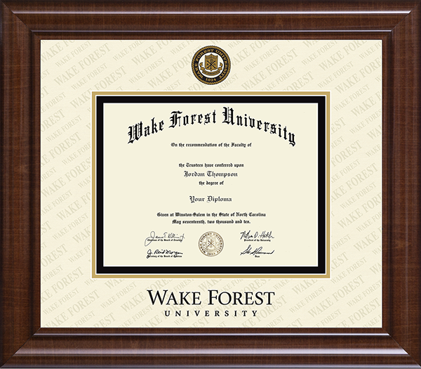 Wake Forest University Dimensions Plus Diploma Frame in Prescott