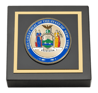 State of New York Masterpiece Medallion Paperweight