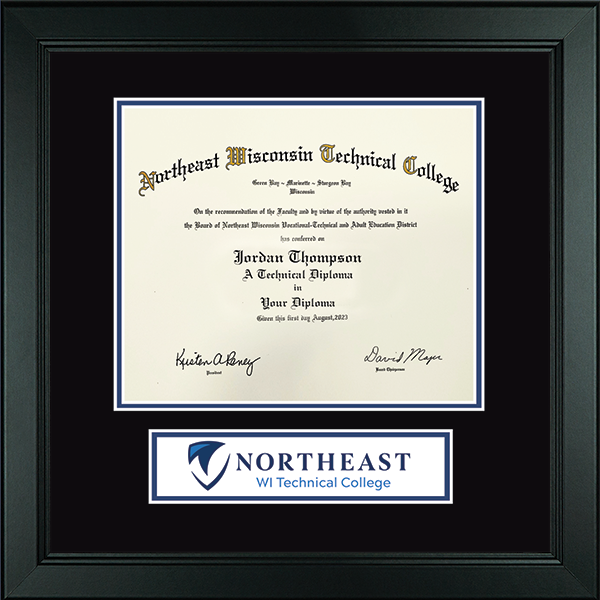 Northeast Wisconsin Technical College Lasting Memories Banner Diploma Frame in Arena