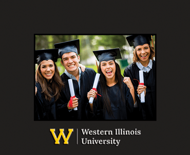 Western Illinois University Spectrum Photo Frame in Expo Black