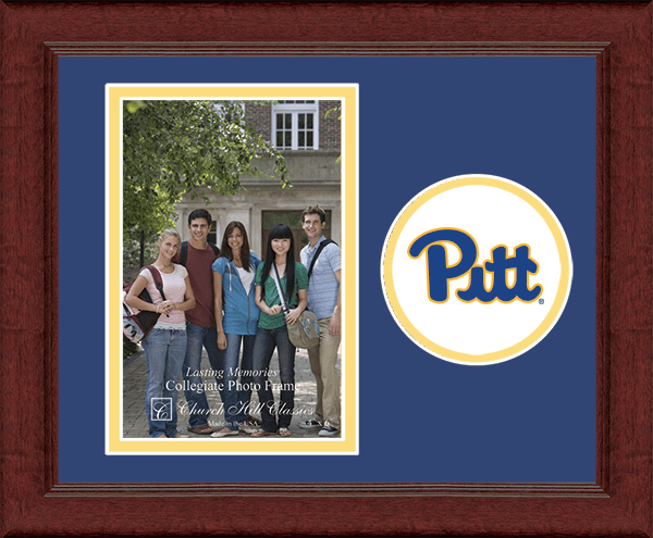 University of Pittsburgh photo frame - Lasting Memories Circle Logo Photo Frame in Sierra