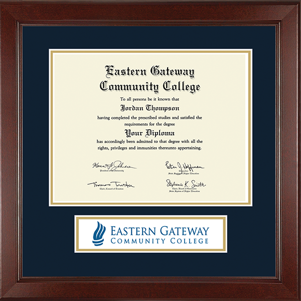 Eastern Gateway Community College diploma frame - Lasting Memories Banner Diploma Frame in Sierra