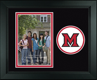 Miami University Lasting Memories Circle Logo Photo Frame in Arena