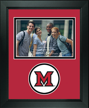 Miami University photo frame - Lasting Memories Circle Logo Photo Frame in Arena