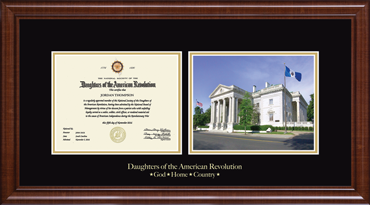 Daughters of the American Revolution certificate frame - Memorial Continental Hall Certificate Frame in Prescott