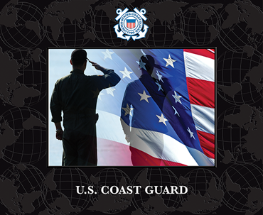 United States Coast Guard Spectrum Pattern Photo Frame