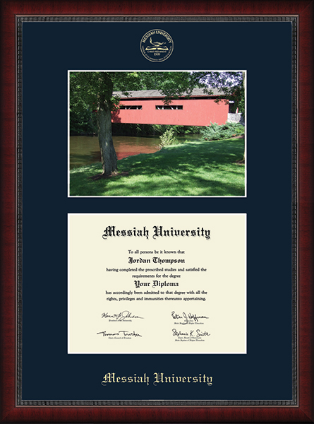 Messiah University Campus Scene Diploma Frame in Sutton