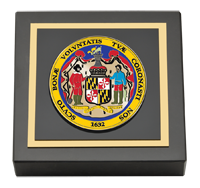 State of Maryland Masterpiece Medallion Paperweight