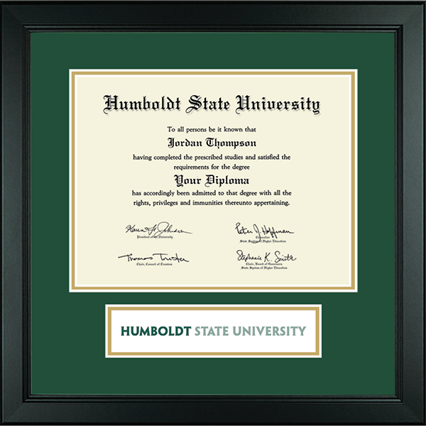 Humboldt State University  Lasting Memories Banner Diploma Frame in Arena