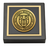 Cornell University Gold Engraved Medallion Paperweight