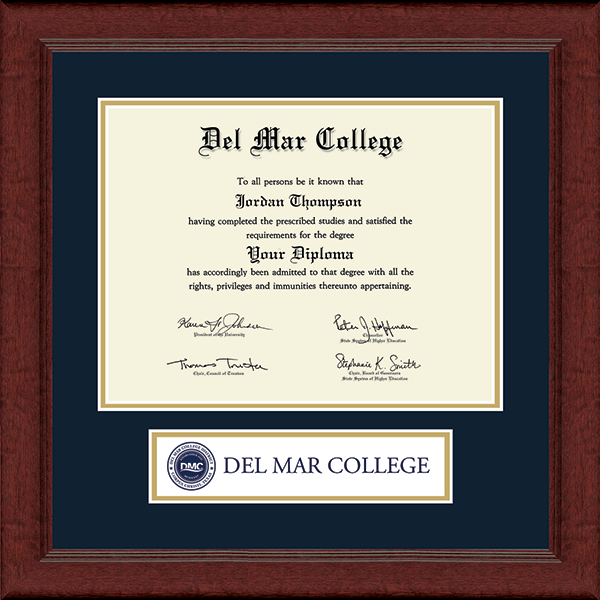 Del Mar College diploma frame - Lasting Memories Banner Diploma Frame in Sierra