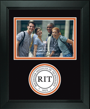 Rochester Institute of Technology Lasting Memories Circle Logo Photo Frame in Arena