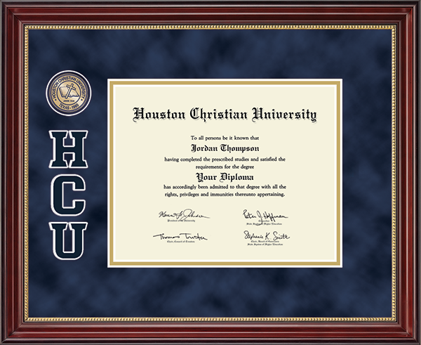 Houston Christian University diploma frame - Masterpiece Medallion Diploma Frame in Kensington Gold