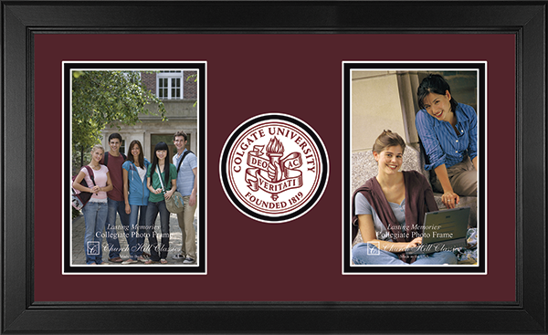 Colgate University photo frame - Lasting Memories Double Circle Logo Photo Frame in Arena