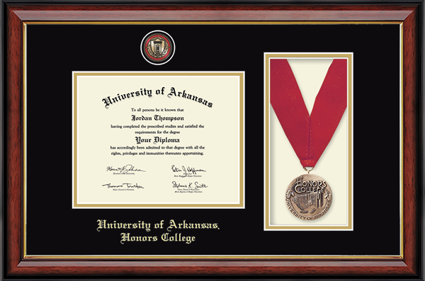 University of Arkansas diploma frame - Medal Diploma Frame in Southport Gold