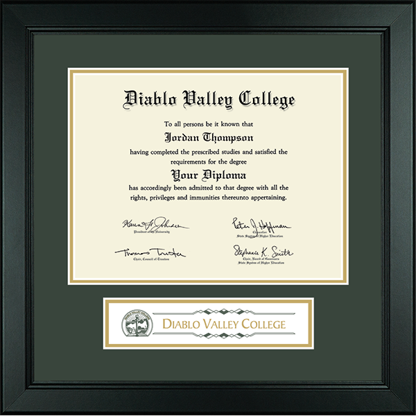 Diablo Valley College diploma frame - Lasting Memories Banner Diploma Frame in Arena