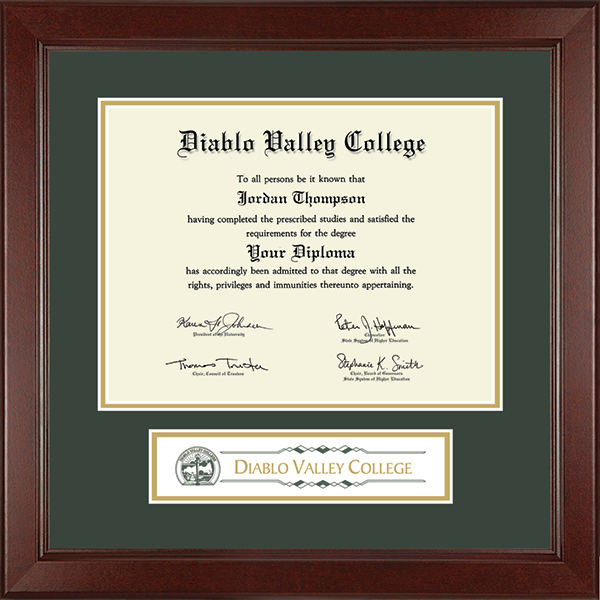 Diablo Valley College diploma frame - Lasting Memories Banner Diploma Frame in Sierra