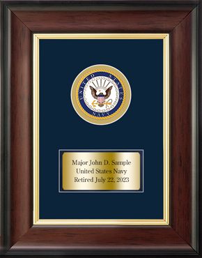 United States Navy diploma frame - U.S. Navy Service Award Frame in Studio Gold