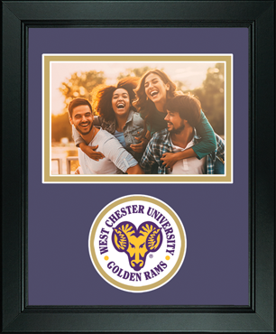 West Chester University photo frame - Lasting Memories Circle Logo Photo Frame in Arena