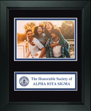 Alpha Iota Sigma photo frame - Lasting Memories Banner Photo Frame in Arena