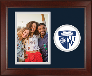 Johns Hopkins University photo frame - Lasting Memories Circle Logo Photo Frame in Sierra