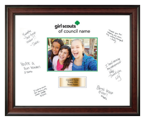 Girl Scouts of the USA photo frame - Autograph Photo Frame in Studio