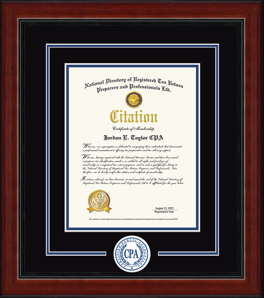 Certified Public Accountant Lasting Memories Circle Logo Certificate ...