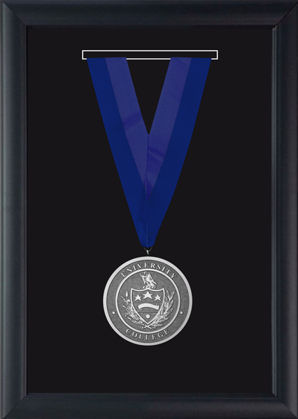 Graduation Medallion Frame in Obsidian