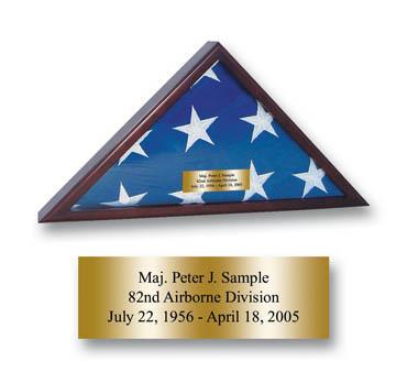 United States Army Flag Case - Presentation Flag Case - Holds a 3' x 5' Flag