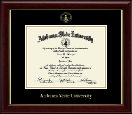 Alabama State University Gold Embossed Diploma Frame in Gallery
