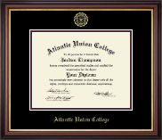 Atlantic Union College diploma frame - Gold Embossed Diploma Frame in Regency Gold