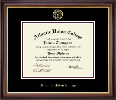 Atlantic Union College diploma frame - Gold Embossed Diploma Frame in Regency Gold