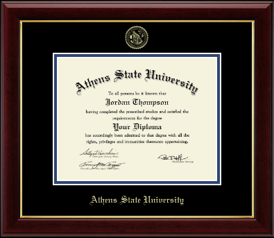 Athens State University diploma frame - Gold Embossed Diploma Frame in Gallery