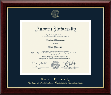 Auburn University diploma frame - Gold Embossed Diploma Frame in Gallery