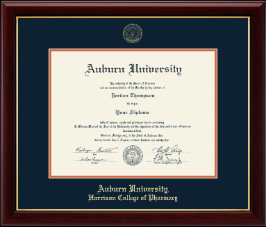 Auburn University diploma frame - Gold Embossed Diploma Frame in Gallery