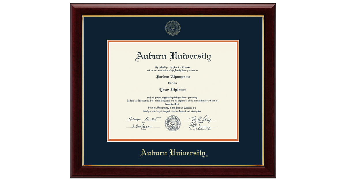 Auburn Univ Gold Embossed Diploma Frame in Gallery Auburn University Auburn Univ Gold Embossed Diploma Frame in Gallery Auburn University