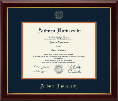 Auburn University diploma frame - Gold Embossed Diploma Frame in Gallery