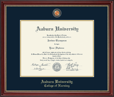 Auburn University diploma frame - Masterpiece Medallion Diploma Frame in Kensington Gold