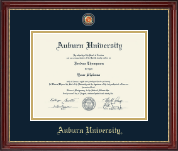 Auburn University Masterpiece Medallion Diploma Frame in Kensington Gold