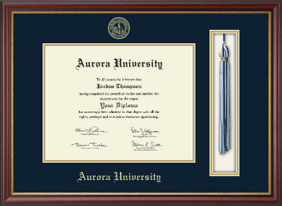 Aurora University diploma frame - Tassel & Cord Diploma Frame in Newport