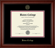 Bates College Gold Embossed Diploma Frame in Cambridge