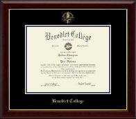 Benedict College Gold Embossed Diploma Frame in Gallery