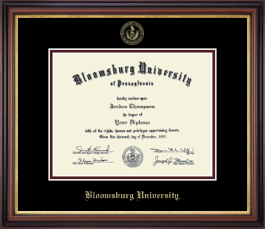 Bloomsburg University diploma frame - Gold Embossed Diploma Frame in Regency Gold