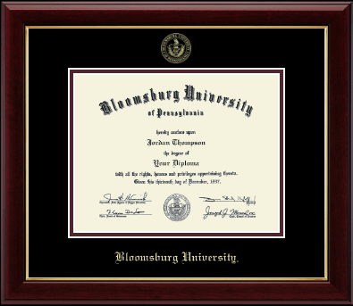 Bloomsburg University diploma frame - Gold Embossed Diploma Frame in Gallery