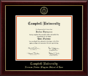 Campbell University diploma frame - Gold Embossed Diploma Frame in Gallery