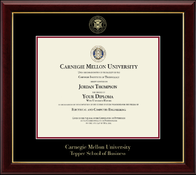 Carnegie Mellon University diploma frame - Gold Embossed Diploma Frame in Gallery