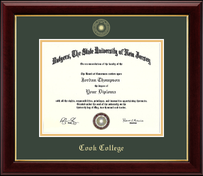 Rutgers University diploma frame - Gold Embossed Diploma Frame in Gallery