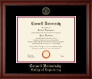 Cornell University Gold Embossed Diploma Frame in Cambridge